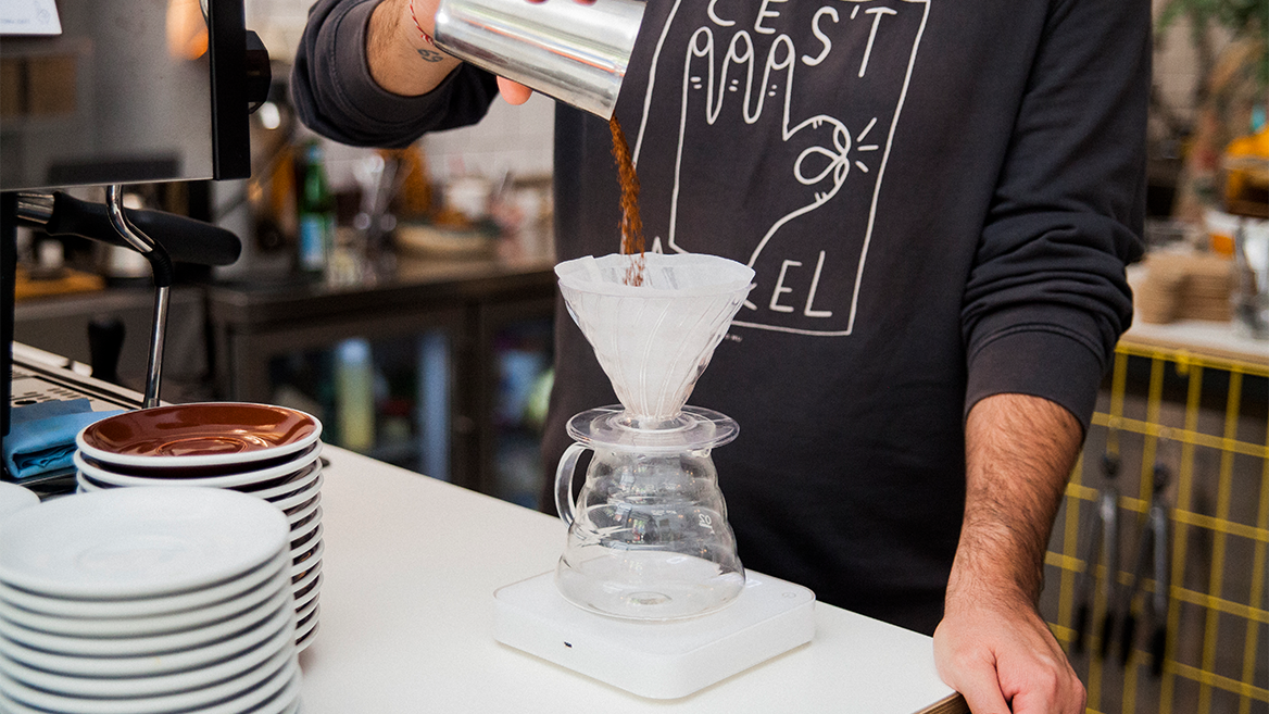 At Toma Café, Chamberí, they toast their own coffees and act as suppliers for other coffee shops
