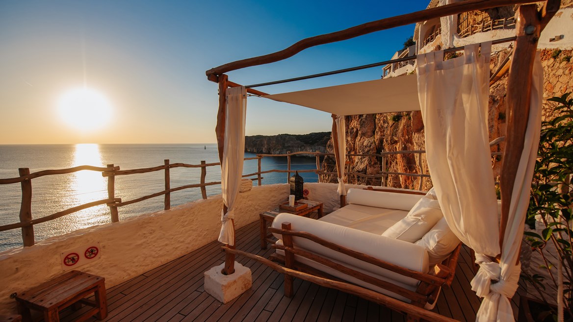 Cova d’en Xoroi, in southern Menorca, boasts one of the world’s most romantic sunsets.